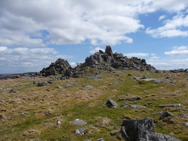 Rocky outcrops on the Preseli Hills